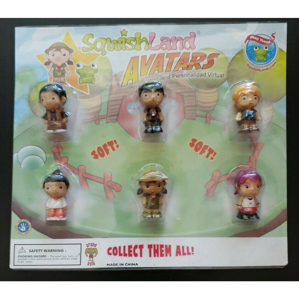 Vintage Squishland AvitarGumball Vending Machine Charms Header Display Card #365